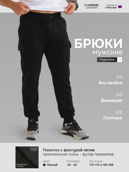 Брюки мужские Bearcape Ф3 петля карго (чёрный)  фото 8