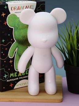 Алмазная мозаика на фигурке Draw Me! Green bear, (14*9.5*23 см)