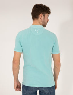 Mavi Slim Fit Dokulu Polo Yaka Ti__rt - Pierre cardin фото 5