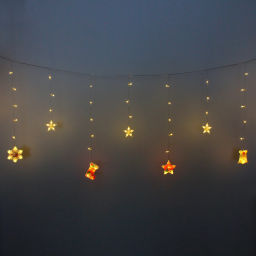 Гирлянда для дома БАХРОМА "Рождество" ш2,5м* в0,45/0,65м 95ламп LED, прозрачн.пров, 8 режимов, IP-20, Теплый белый (возможность соединения)