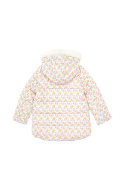 KДz Гocuk Krem ГiГek Desenli ДГi Polar KapГЕonlu Mont - U.s. polo assn фото 4