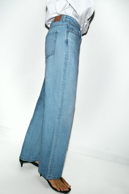 Z1975 REGULAR FIT HIGH-WAIST LONG LENGTH JEANS - Zara фото 26