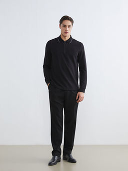 Polo Yaka Uzun Kollu Erkek Ti??rt