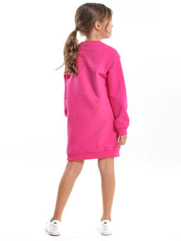 Платье с принтом из футера UD 7743 малина - Mini maxi фото 2