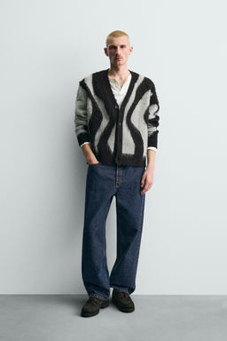 BRUSHED JACQUARD CARDIGAN - Zara фото 9
