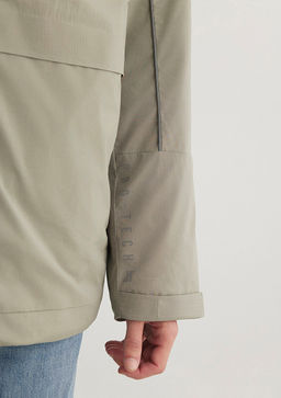 Kapusonlu Haki Ceket - Mavi фото 11