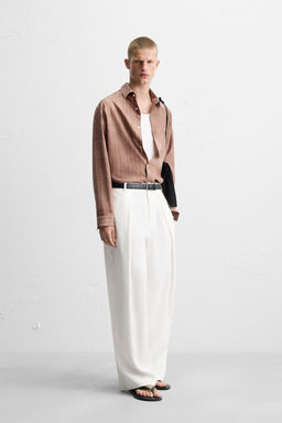 WASHED EFFECT STRIPED SHIRT - Zara фото 4