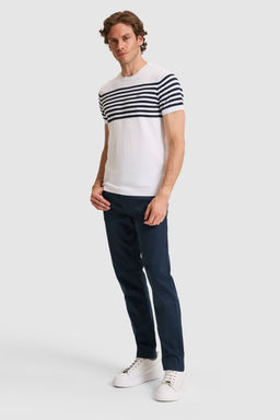 Erkek Slim Fit Bisiklet Yaka Beyaz Triko TiЕГrt - U.s. polo assn фото 4