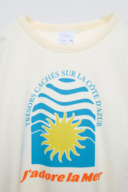 SUN T-SHIRT WITH CUT-OUT DETAIL - Zara фото 4