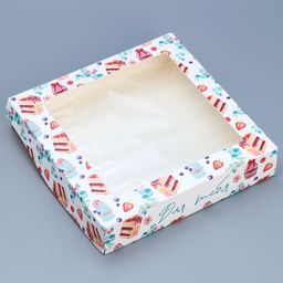 Цена за 5 шт. Коробка складная Для тебя, 20 х 20 х 4 см