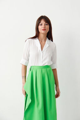 Юбка с запахом салатовая - Martichelli фото 3