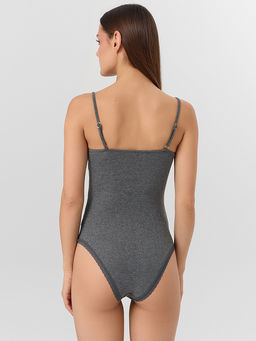 Боди женское серое