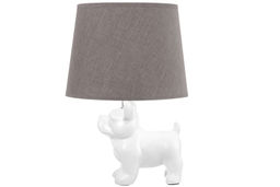 Настольная лампа 25*25*38 см Собака+ серый круг абажур - Elan gallery фото 5