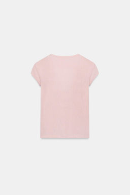 TOP CHAQUETA COMBINADO LAZO / Rosa vigor? - Zara фото 7
