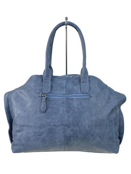 Женская сумка из искусственной кожи, цвет серо-голубой