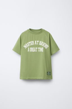 SLOGAN PRINT T-SHIRT AND BERMUDA SHORTS SET - Zara фото 2