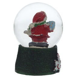 Фигурка декор в стекл шаре "Дед Мороз/Снеговик/Мишка", D 4.5 см, L4,5 W4,5 H6 см, 4в.