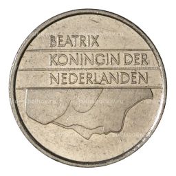 25 центов 1984 года Нидерланды