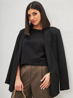 Лонгслив F112-1001. black - Fine joyce фото 8