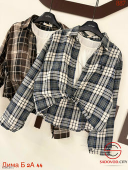 Рубашка женская с топиком