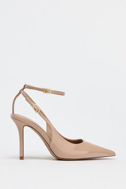 PATENT EFFECT SLINGBACK HIGH HEELS - Zara фото 2