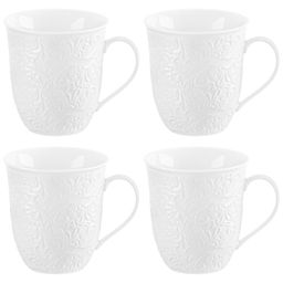 Набор кружек 4 пр. 400 мл 12,5*9,5*10 см "Лоза", фарфор
