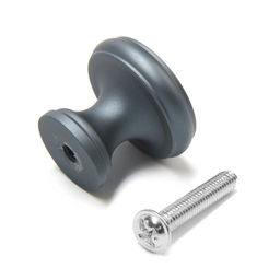 Ручка-кнопка мебельная CAPPIO PK321, d=24 мм, графит, 8 шт. TMP .