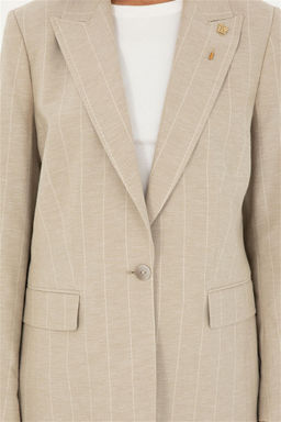 Куртка U.S. Polo Assn хлопок с льном хаки  фото 6