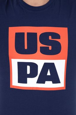 U. S. Polo Assn Мужская темно-синяя футболка с круглым вырезом - U.s. polo assn фото 6