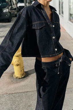 Z1975 DENIM SHIRT WITH FLAPS - Zara фото 12