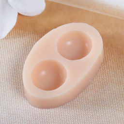 Молд силиконовый «Полусферы 2 шт.» 1.7×1.7×0.8 см