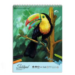 Альбом для смешанных сухих техник А4 30 л., арт. 59480 / 15 ТУКАН (назначение: карандаши, пастель, п