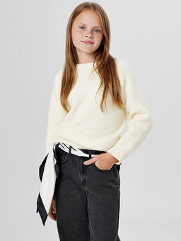 Джемпер для девочек бежевый