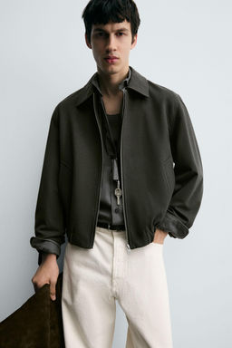 TEXTURED TWILL JACKET - Zara фото 5