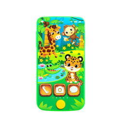 Музыкальный детский телефон «Весёлая африка», звук, цвета МИКС