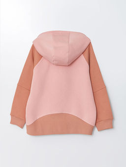 Kap??onlu Renk Bloklu Uzun Kollu K?z ?ocuk Sweatshirt - Waikiki фото 2