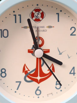 Часы-будильник "Aboard Якорь", light blue (14х11 см)