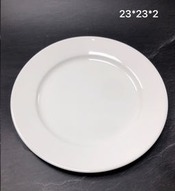 Тарелка круглая 23 см / DR-1074 /уп 31/ белое