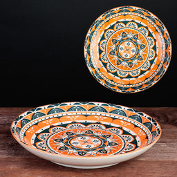 Блюдо круглое глубокое 25 см / ZY019 /уп 36/ - Галеонтрейд фото 6