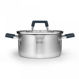 Кастрюля из нержавеющей стали "Ковентри" 2,4л, s0,6мм, дно s2,8мм, стеклянная жаропрочная крышка, обод крышки с перфорацией, ручки с силиконовыми вставками, цветная коробка, "TalleR" (Китай)