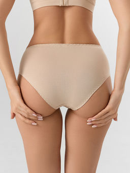 Цена за 2 штуки! Трусы макси женские бежевые - Mark formelle фото 4