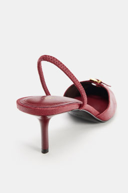 BUCKLE DETAIL SLINGBACK HEELED SHOES - Zara фото 6