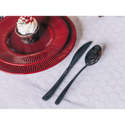 Набор столовых приборов Magistro Эсквайр, 4 предмета, нержавеющая сталь, чёрный  фото 7