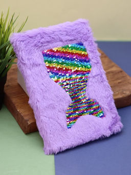 Блокнот плюшевый "Mermaid", purple, 21,5х15 см, плотность 80 гр.