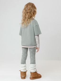 КР 4074/хаки 6206 Н070.1 к663 брюки (лосины) для дев