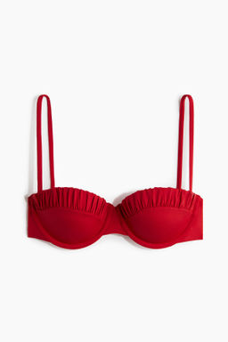 Top de bikini balconette con copas acolchadas