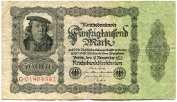 50000 марок 1922 года Германия