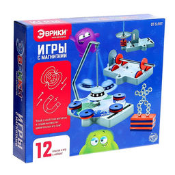 Набор для опытов Игры с магнитами, 12 опытов и игр - Эврики фото 10