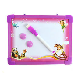 Доска для рисования магнитная с маркером-стиралкой и 2 магнитами, МИКС