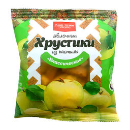 Хрустики яблочные из пастилы "Классические" (без сахара) 70г